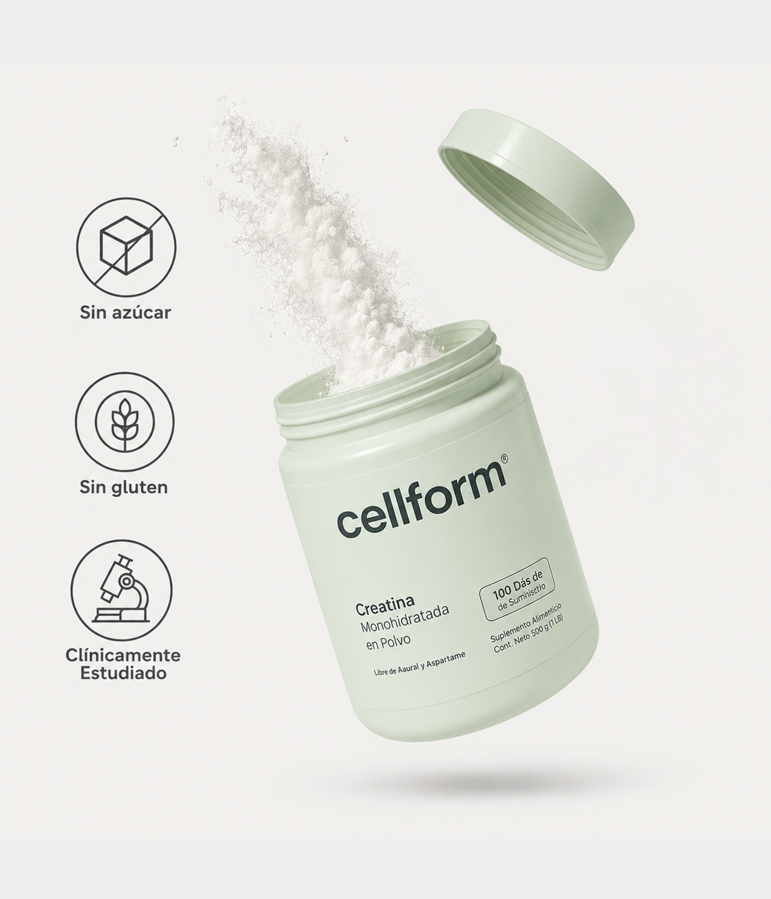 CELLFORM - Creatina Monohidratada (500 g)
